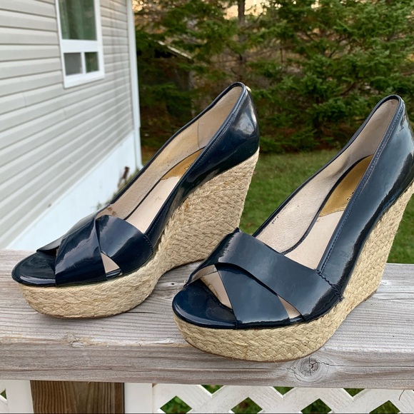 MICHAEL Michael Kors Shoes - Michael Kors Womens 8.5 Wedge Espadrille Heels